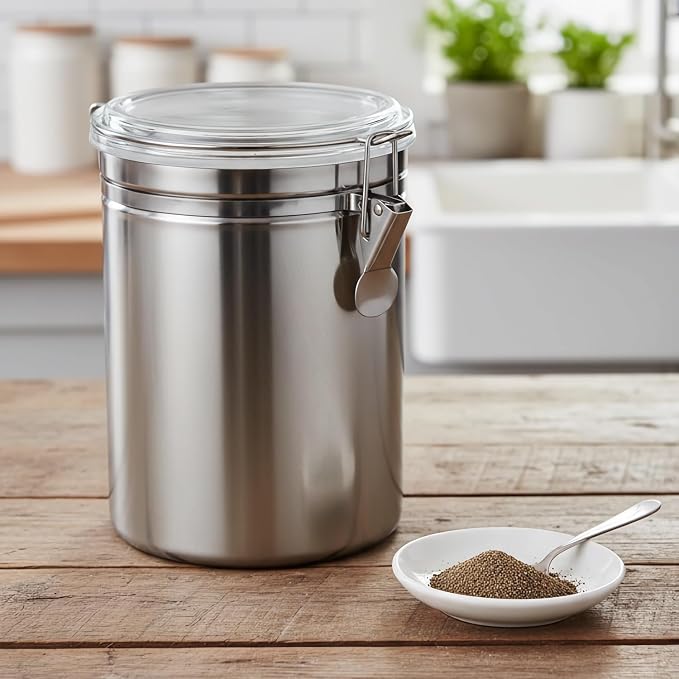 QWORK 4 Pack 62OZ Stainless Steel Canister Set - Image 3