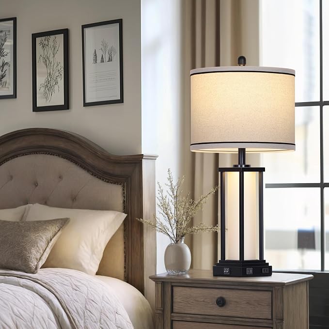 Cinkeda 27" Tall Vintage Table Lamp - Image 7