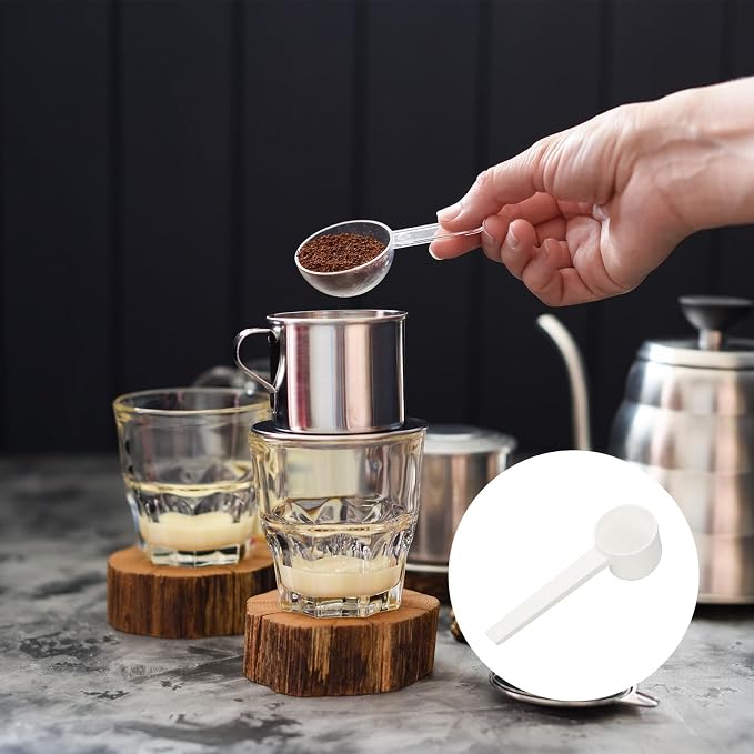 uxcell Measuring Spoons, Plastic Coffee Scoops Teaspoon - Image 6