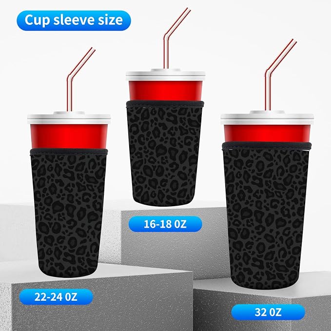 3 Pack Reusable Neoprene Insulator Sleeve - Image 4