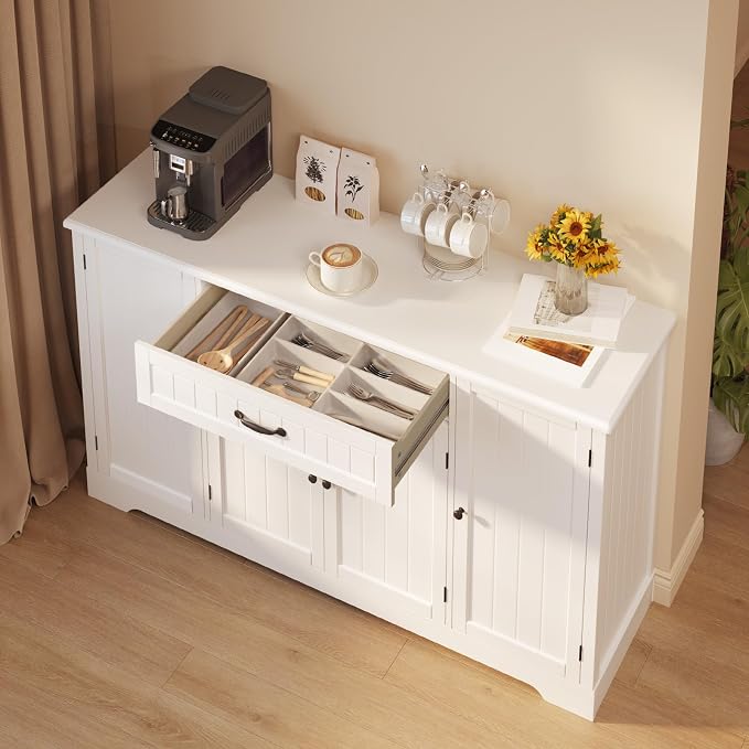 Gizoon 56" Kitchen Coffee Bar Cabinet - Image 6