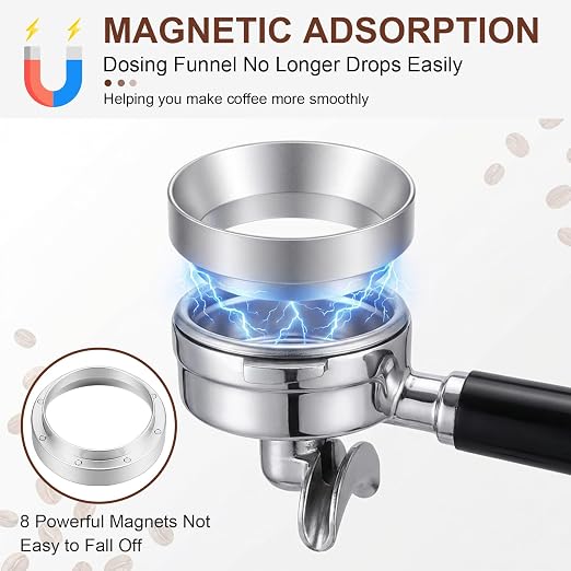 Thinp Espresso Funnel 54mm Dosing Funnel Magnetic Portafilter Funnel - Image 3
