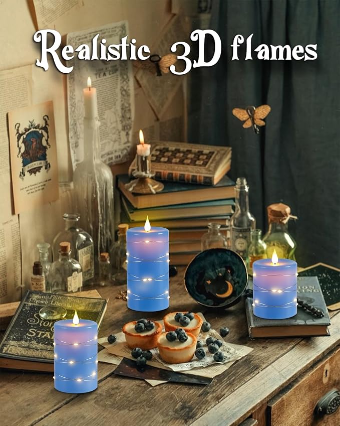 Upinmz Flickering Flameless Candles - Image 4