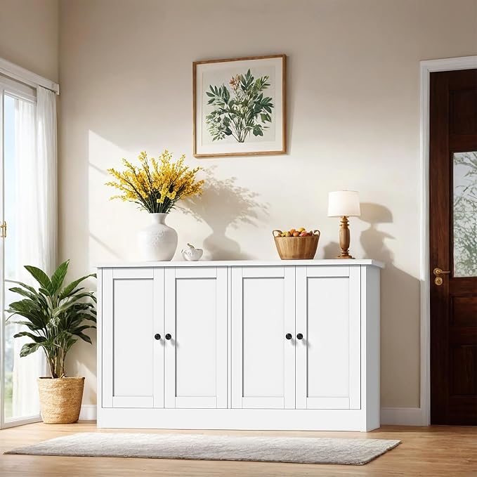 holzart White Buffet Cabinet by holzart