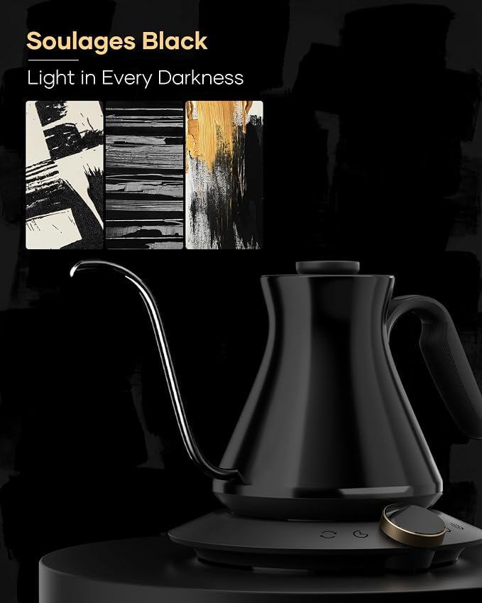 Cocinare Gooseneck Electric Kettle, ±0.5°F Precision Temperature Control - Image 8