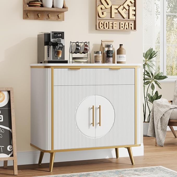 35" Modern Sideboard Buffet - Image 4