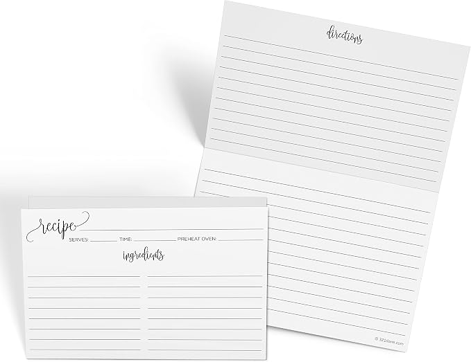 321Done Folding Recipe Cards by 321Done