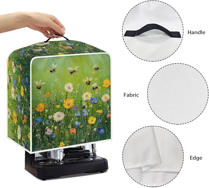 Flower Bee Design Coffee Machine Covers - Image 5