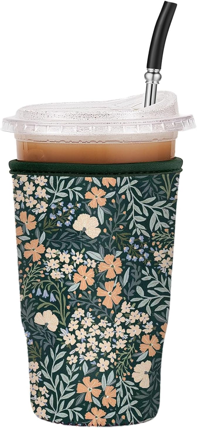Iced Coffee Sleeve Reusable Large 30-32oz by Cavllson