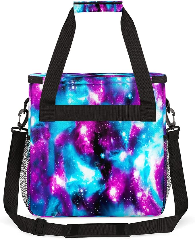 Funny Galaxy Coffee Maker Carring Bag Glitter Space Travel Storage Tote Bag - Image 5