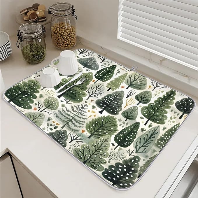 Dish Drying Mat, Kitchen Counter Quick Dry Pads - Image 6