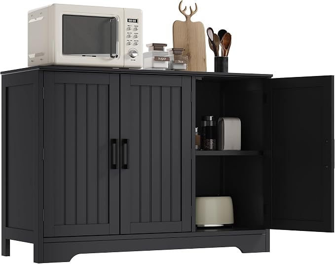 ChooChoo Modern Sideboard Buffet Cabinet, Coffee Bar Storage Cabinet - Image 8