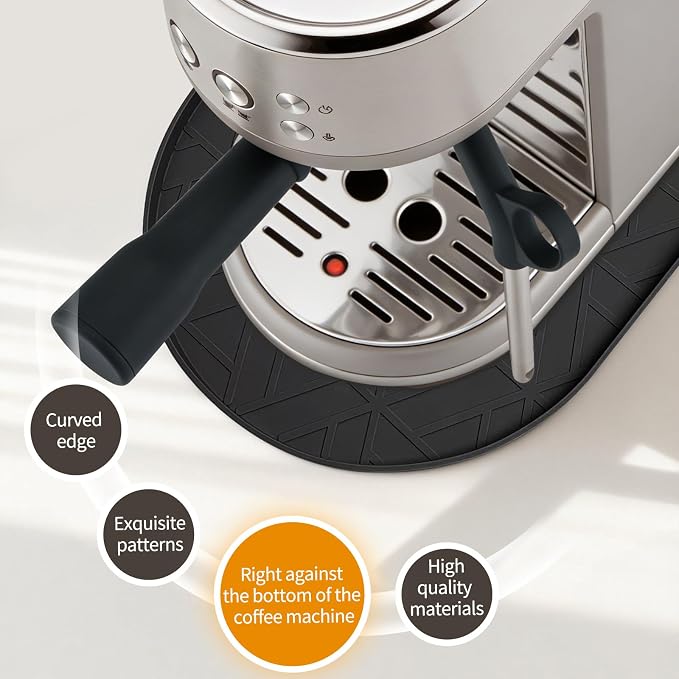 Silicone Coffee Mat, 15.8"x7.9" Coffee Bar Mats - Image 4
