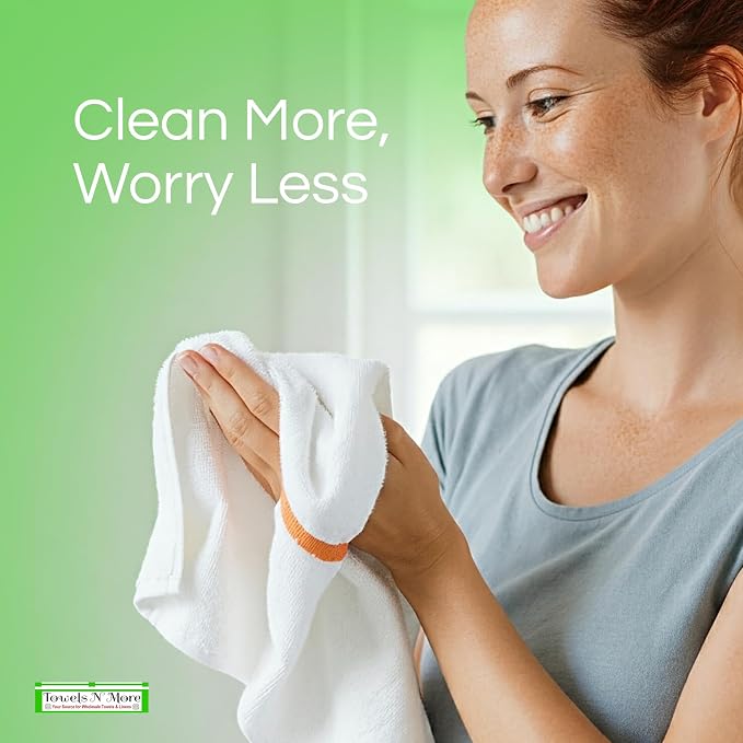 Towels N More 24 Pack 16x19 Bar Mop High Absorbent Cotton Reusable Kitchen - Image 7