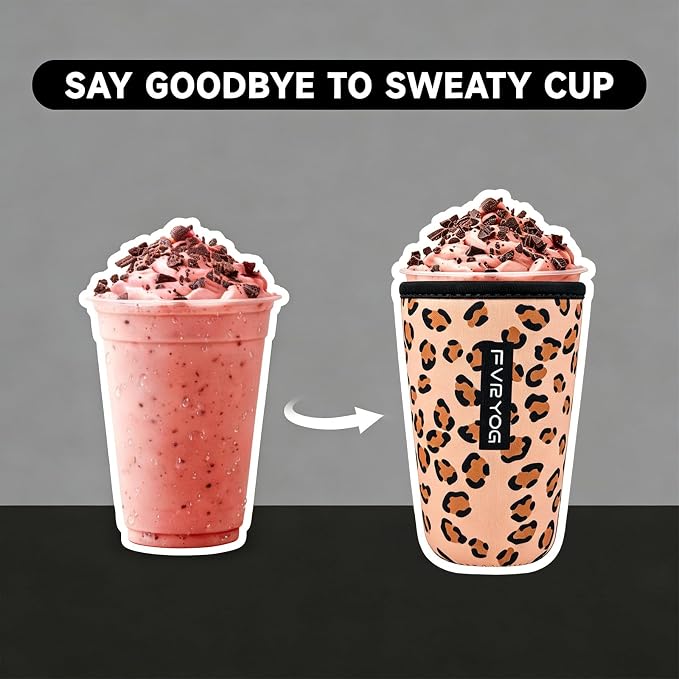 Reusable Insulated Neoprene Iced Coffee Sleeves - Image 2
