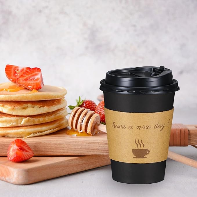 Lamosi 12 oz Disposable Coffee Cups - Image 3