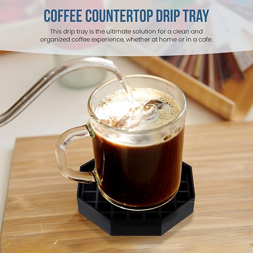 OCS Parts 4-Inch Coffee Countertop Drip Tray | Spill Preventer Octagon Drip Tray - Image 6