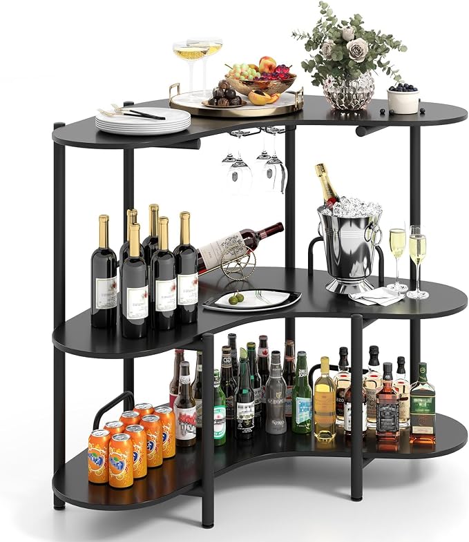 HOMGX Home Bar Table, Wine Bar Cabinet by Unknown