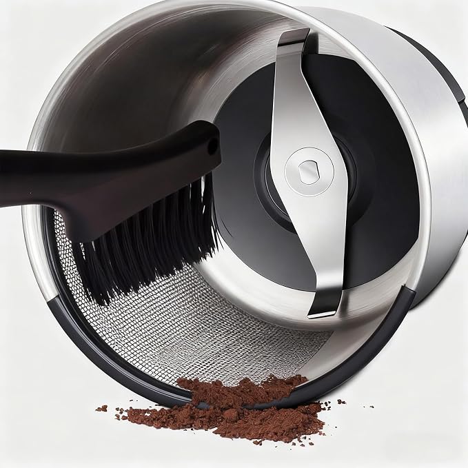 PMQEWZL Espresso Machine Cleaning Brush + Mini Dustpan Broom Set | Dual-Head - Image 3