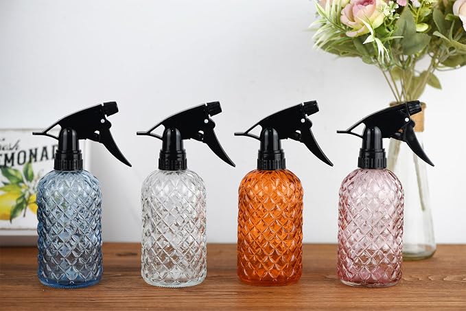 Glass Handheld Spray Bottle - 12oz Refillable Bottle ，Adjustable Nozzle - Image 7