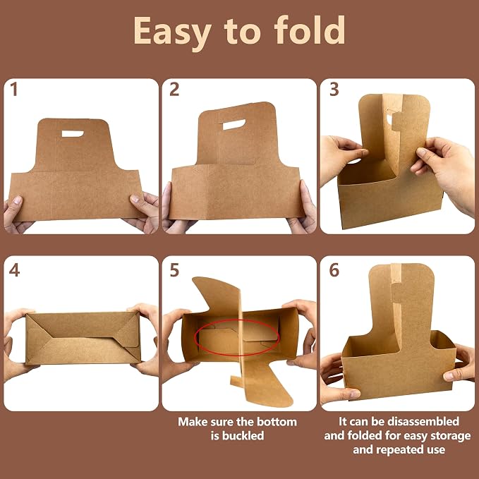 MUMULULU 14Pcs Disposable Beverage Carrier - Image 6