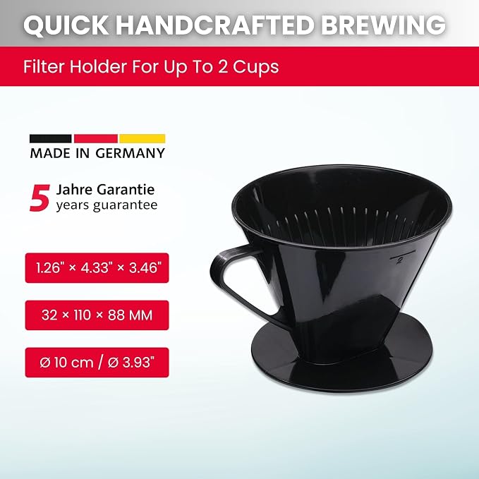 Westmark Pour Over Coffee Dripper, Coffee Filter Cone Size 2, Reusable Plastic - Image 2