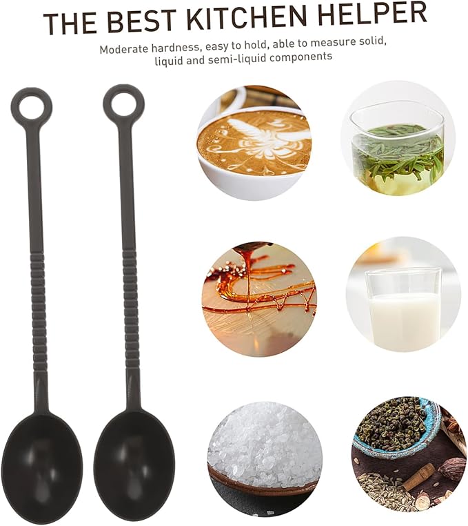 ULTECHNOVO 50pcs Tiny Spoons for Powder Measure Plastic Scoop Bean Powder Spoon - Image 3