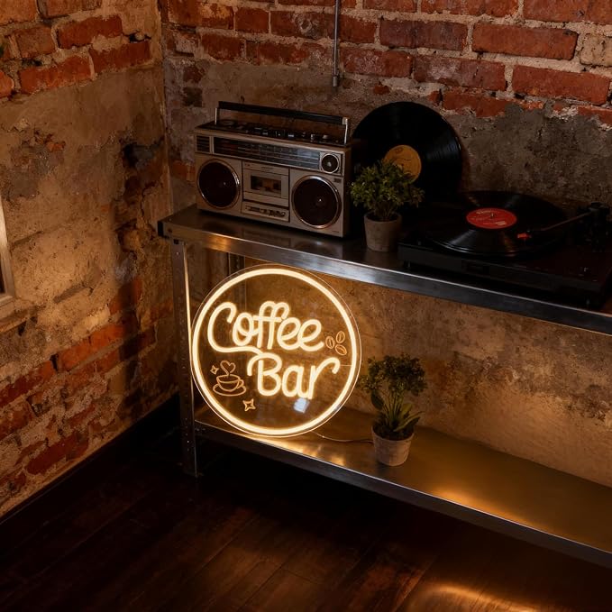 Coffee Bar Neon Sign for Wall Decor Dimmable LED Neon coffee Light Up Sign for - Image 6
