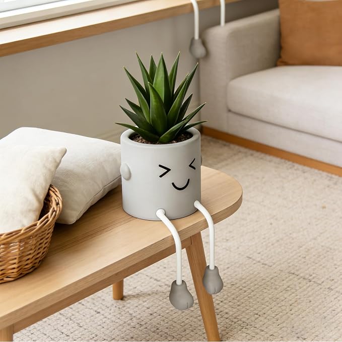 Cute Artificial Fake Plants Mini Succulents in Pots - Image 6