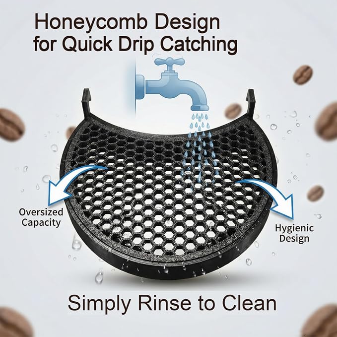 Drip Tray Replacement for Nespresso Vertuo Plus, One-Piece Molded Coffee Drip - Image 5