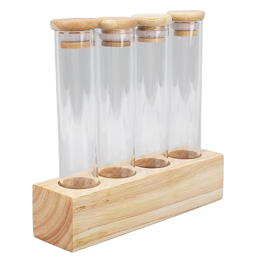 Coffee Bean Jars Canisters Solid Wood Base Airtight Storage Containers Single - Image 8