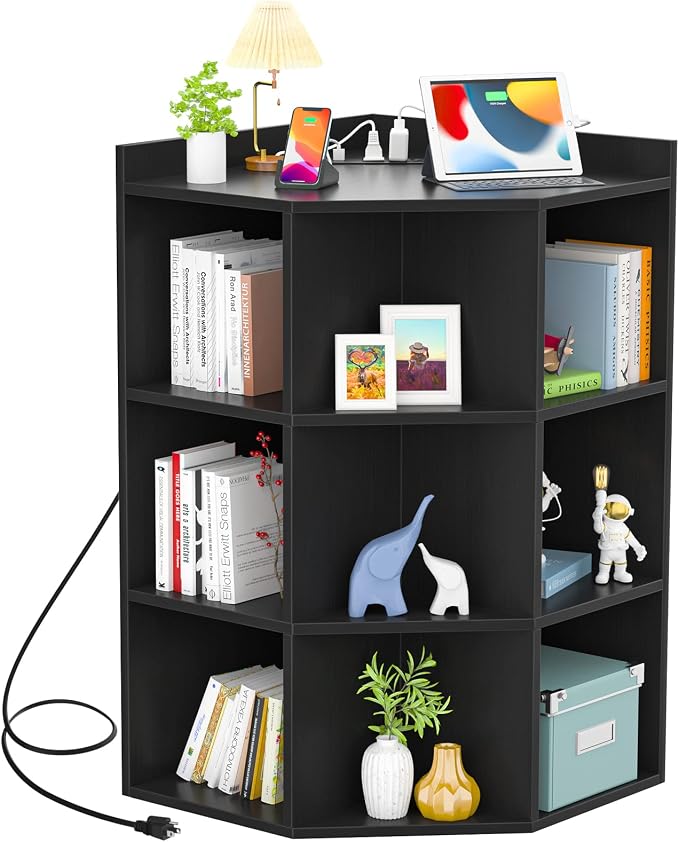 Aheaplus Corner Cabinet, Corner Cube Toy Storage - Image 8