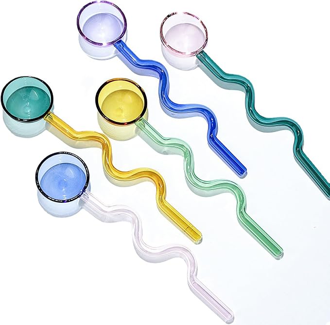 Clear Glass Stirring Spoons Transparent Crystal Teaspoons Milk Cocktail Cold - Image 5