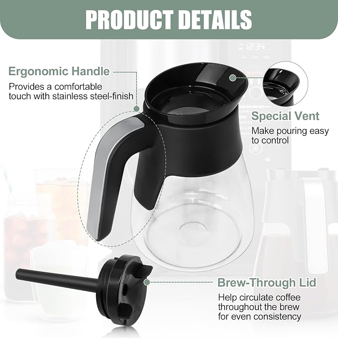 10-Cup Glass Carafe Replacement Compatible - Image 5