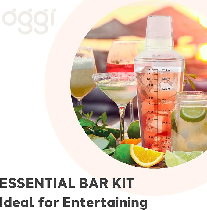 OGGI Clear Cocktail Shaker - 24 oz / 700 ml - Image 4