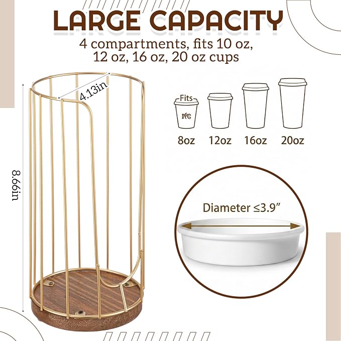Geelin 18oz Adjustable Coffee Cup Dispenser - Image 2