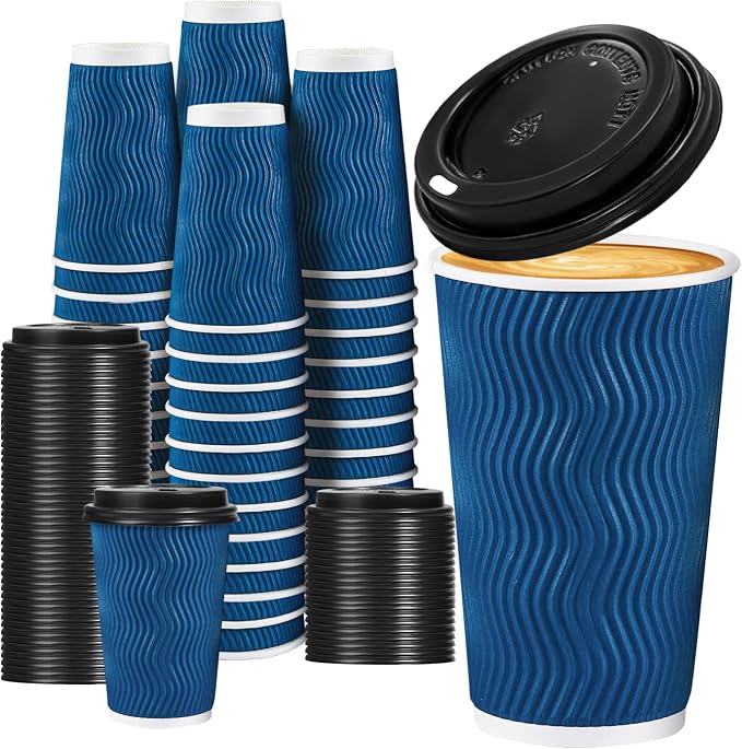 Lamosi 16 OZ Disposable Coffee Cups by BuyNow