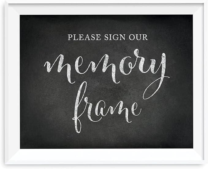 Andaz Press Wedding Party Signs, Vintage Chalkboard Print, 8.5x11-inch by AndazPress