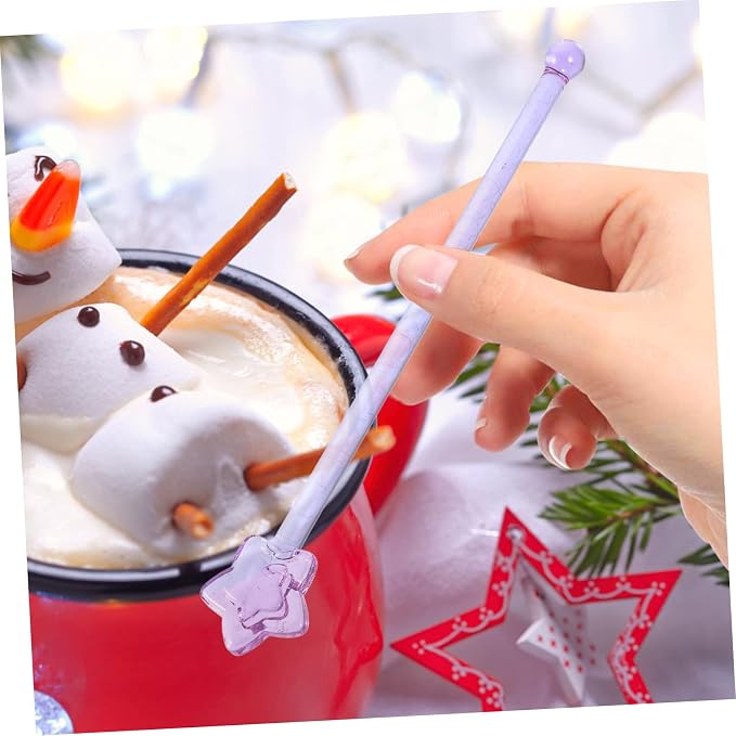 PRETYZOOM 2pcs Glass Stirrers for Coffee Bar Handheld Drink Mixers Cocktail - Image 7