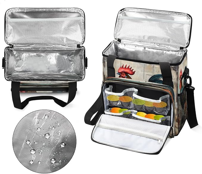 Rustic Chicken Rooster Coffee Machine Bag Compatible - Image 3