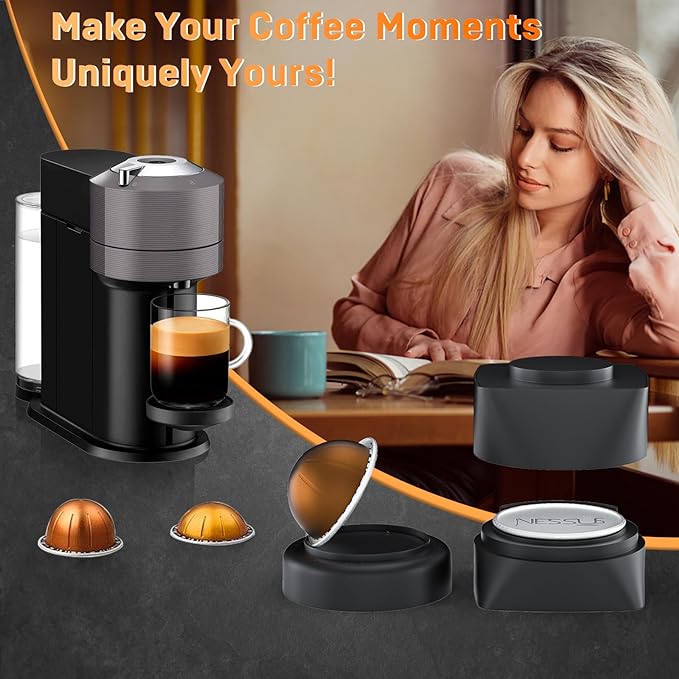 NESSUS Refill Kit for Reusable Nespresso Vertuo Pods, Lid Easy Remover for - Image 5