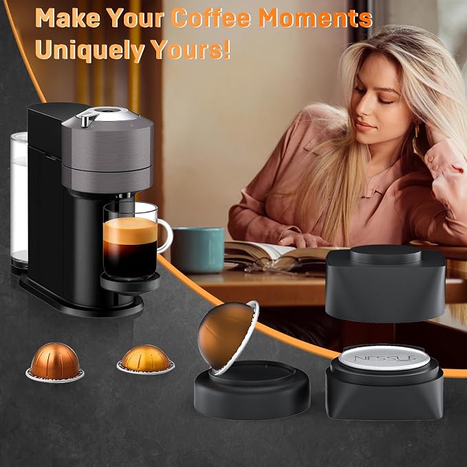 NESSUS Refill Kit for Reusable Nespresso Vertuo Pods, Lid Quick Opener for - Image 5
