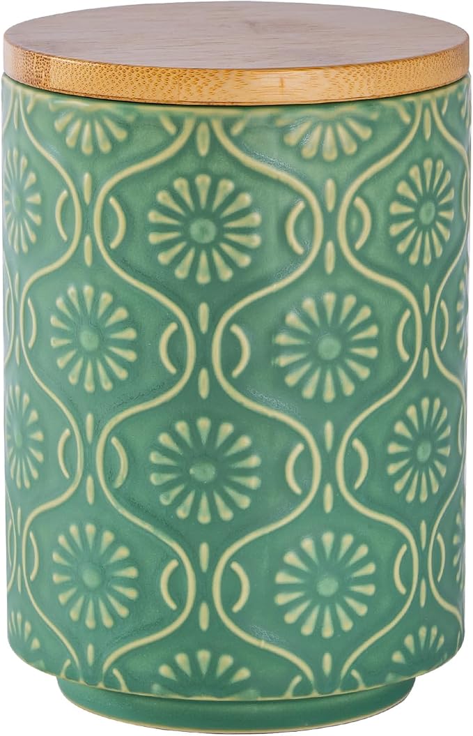 TEATALK Ceramic Canister with Airtight Lid, Tea Storage, 23 Fl Oz by TEATALK