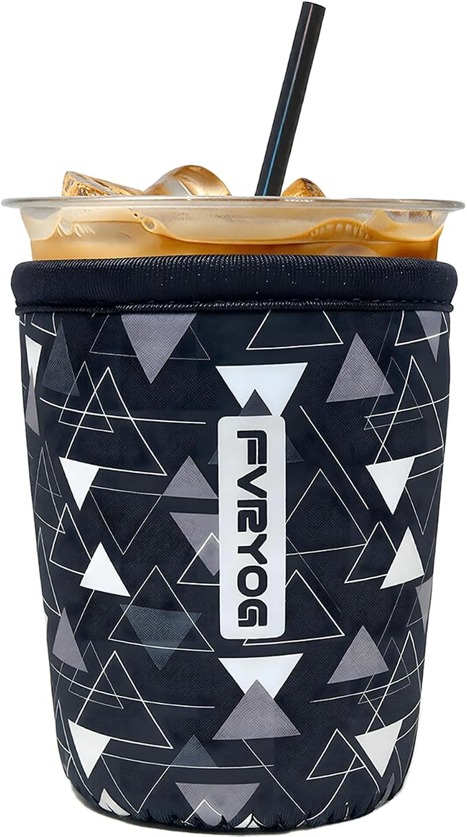 Reusable Insulated Neoprene Iced Coffee Sleeves by Fvryog