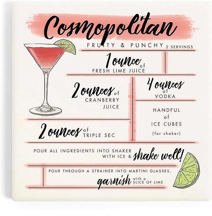 Lantern Press Cosmopolitan, Cocktail Recipe by LanternPress
