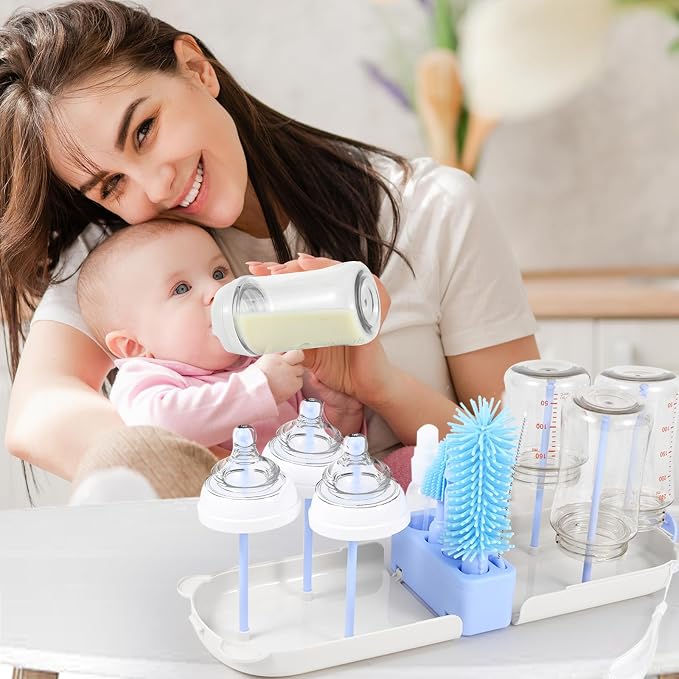 Travel Bottle Washing Kit with Storage Case, 7-in-1 Baby Travel Bottle Cleaner - Image 7