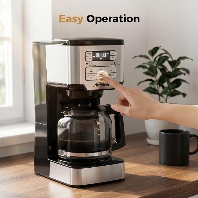 12-Cup Drip Coffee Maker Programmable, Coffee Machine - Image 5