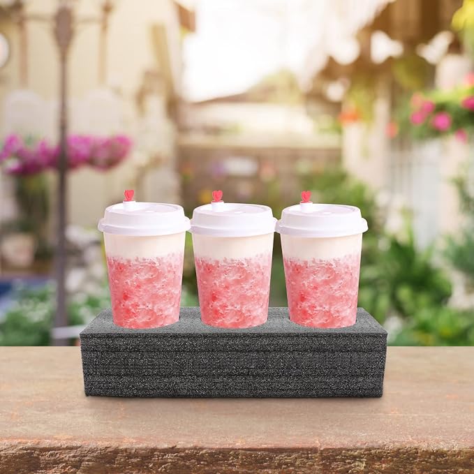 2pcs Drink Portable Drink Holes Cup Holder Coffee Cup Trays Take Out Rack Milk - Image 4