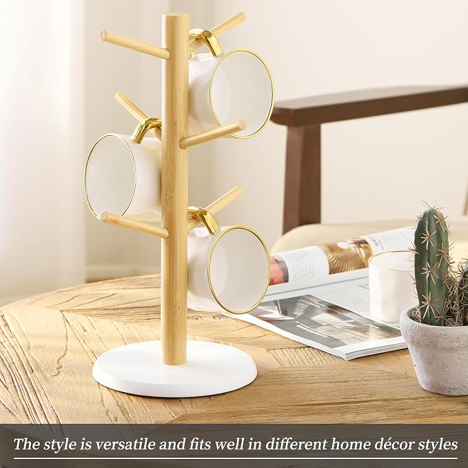 Kitsanery Mug Holder Tree, Coffee Cup Holder，Coffee Mug Tree - Image 5