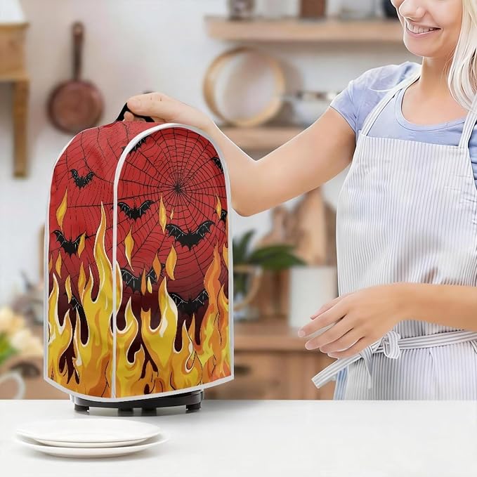 Fire Web Bat Blender Dust Cover Anti Fingerprint Polyester Stand Mixer or - Image 7